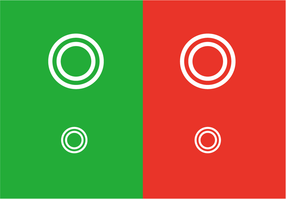赤と緑のどっちが見えますか っていうやつ The Priority Opticians 長岡のメガネ店